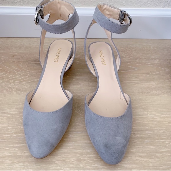 Nine West Gray Point Toe Block Heels/Sandals - Picture 2 of 9